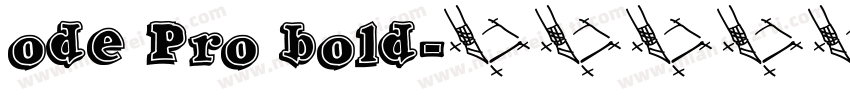 ode Pro bold字体转换